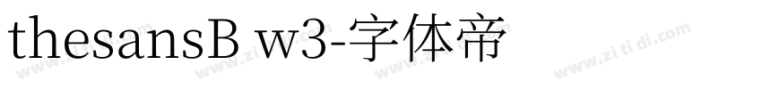 thesansB w3字体转换